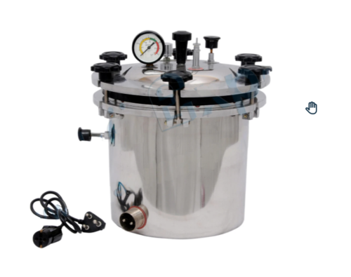 Portable Autoclave Six Wing Nut Type – Aluminium